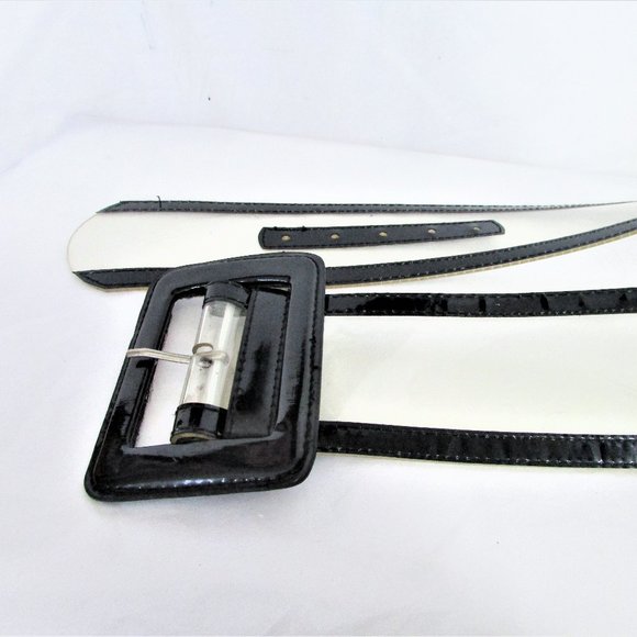 Cara NY clear plastic black belt M - Picture 1 of 4